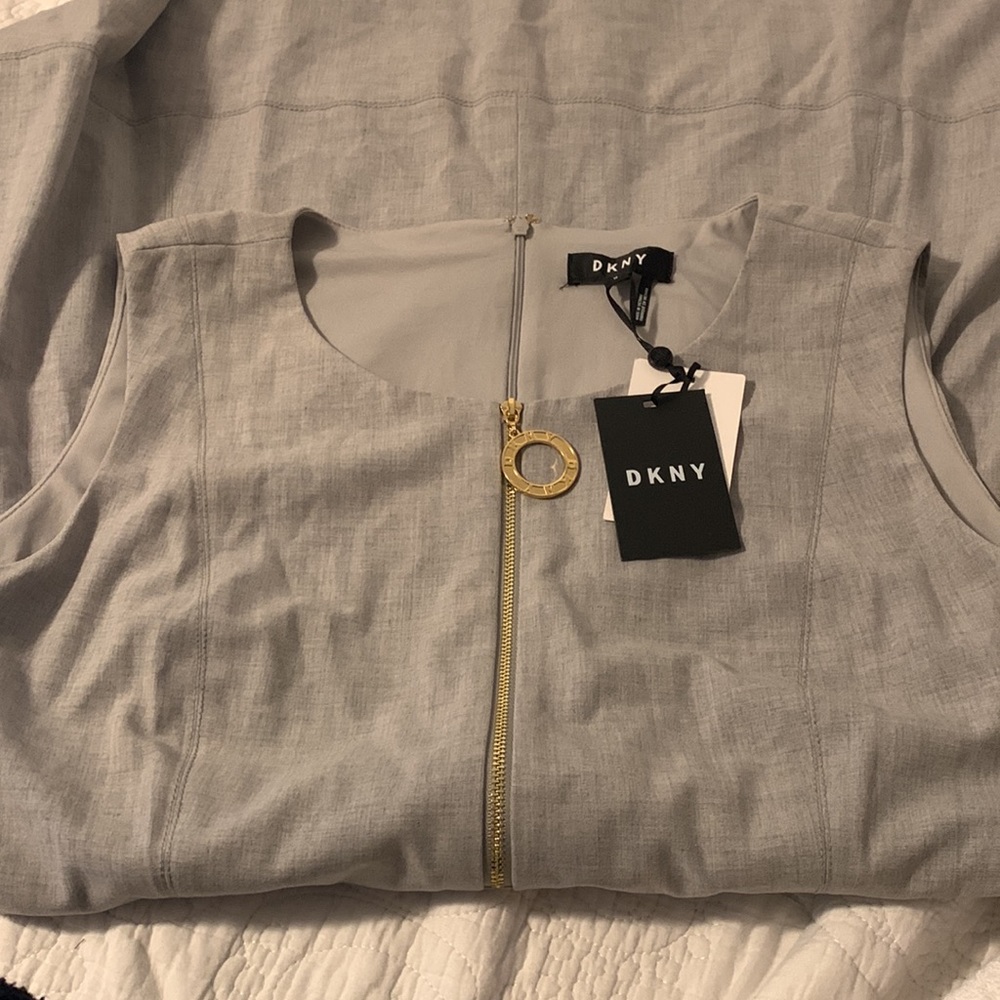 DKNY || Grey Elegant Dress ||